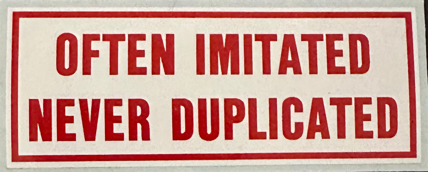 Often Imitated Sticker