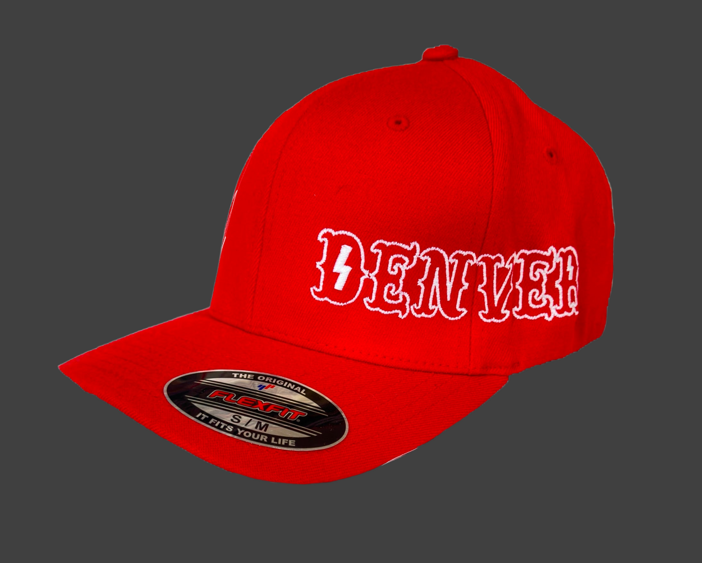 Red “DENVER” Fitted