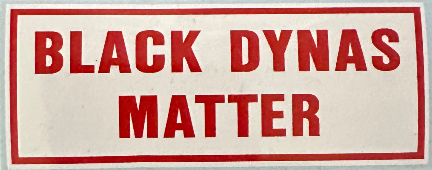 Black Dynas Sticker